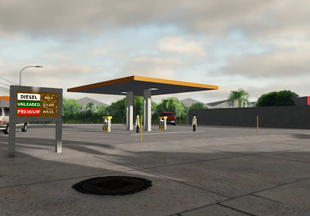 Diesel n' Steel screenshot: a gas station in Bulacan