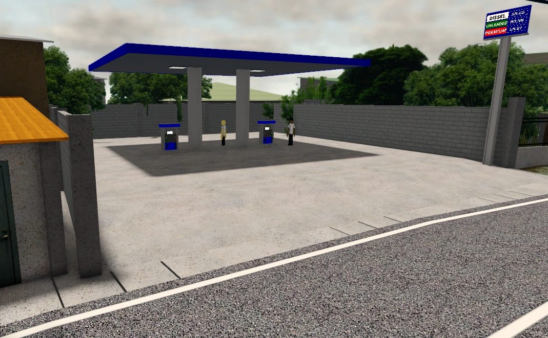 Diesel n' Steel screenshot: a gas station near Malolos