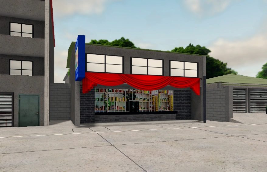 Official Diesel n' Steel screenshot: a sari-sari store used for pabarya