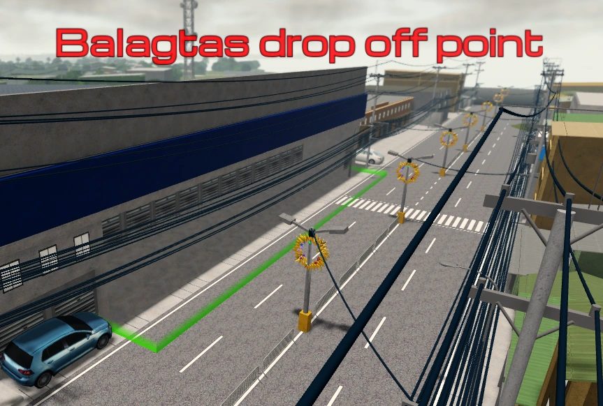 Diesel n' Steel screenshot: a drop-off point on the route